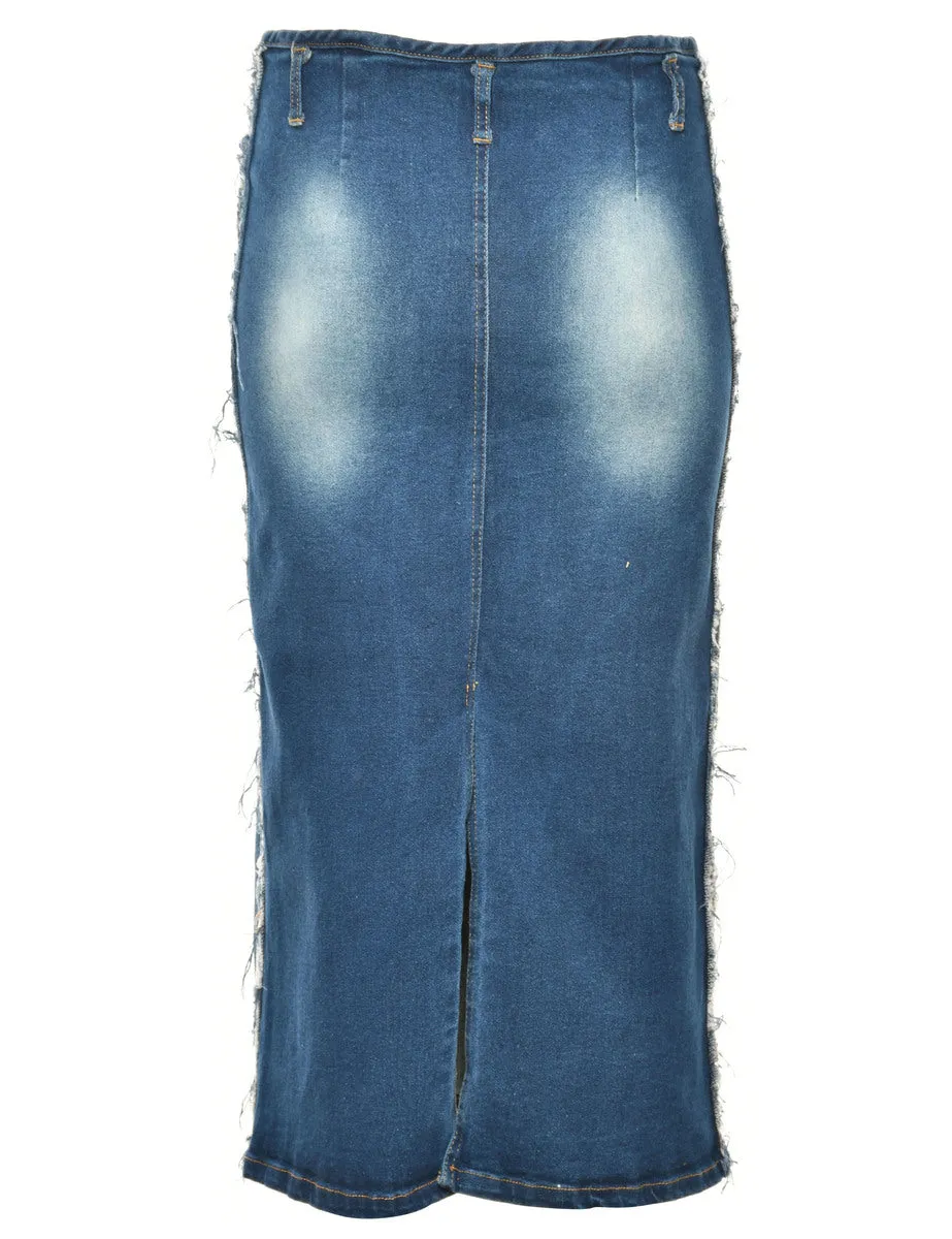 1990s Denim Skirt - M