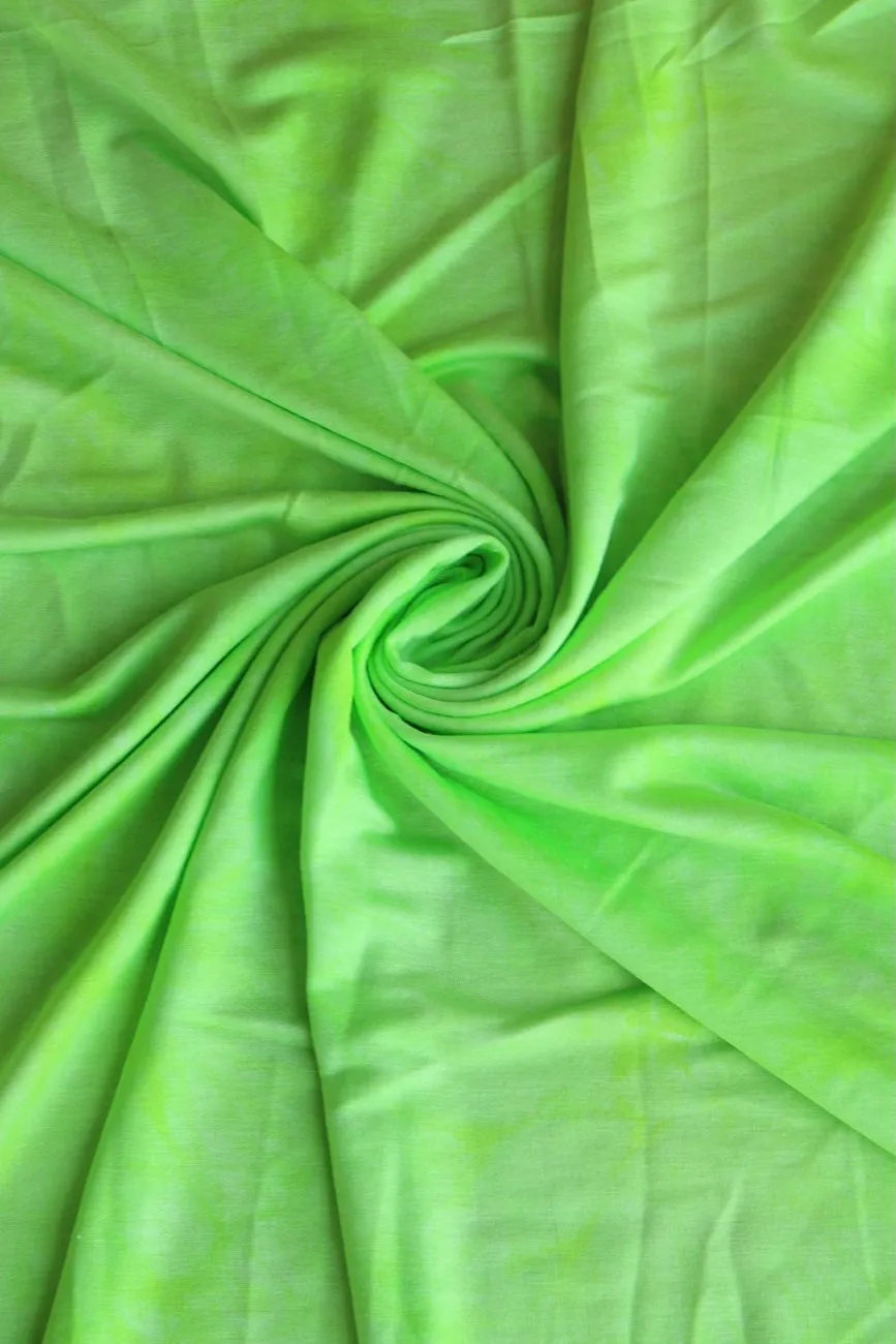 6YD 29IN REMNANT; Key Lime Pie Tie Dye Baby French Terry