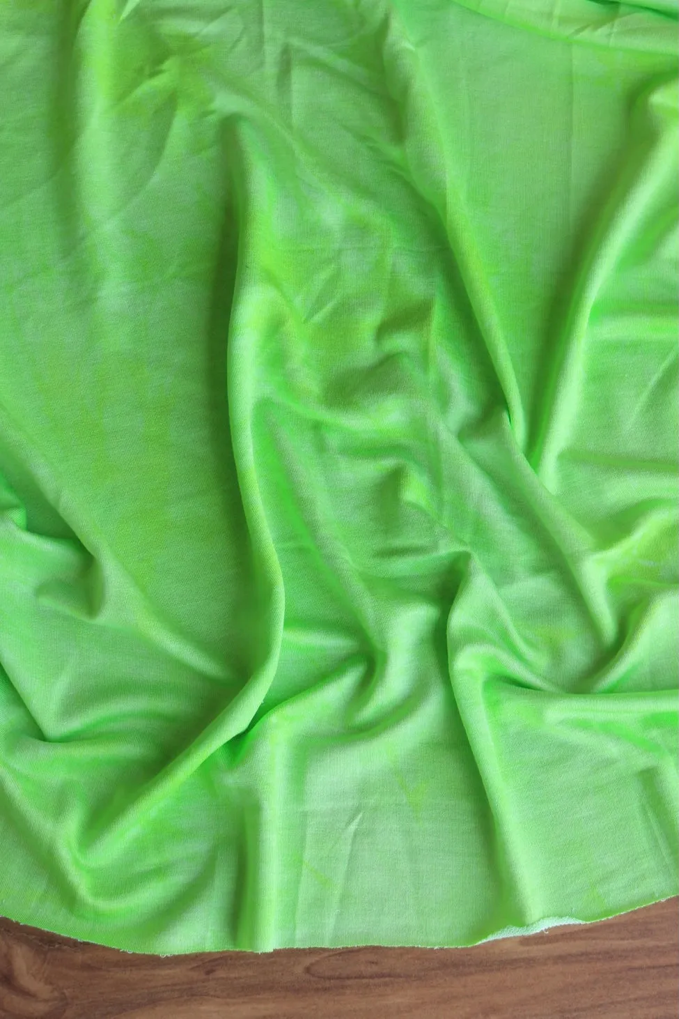 6YD 29IN REMNANT; Key Lime Pie Tie Dye Baby French Terry