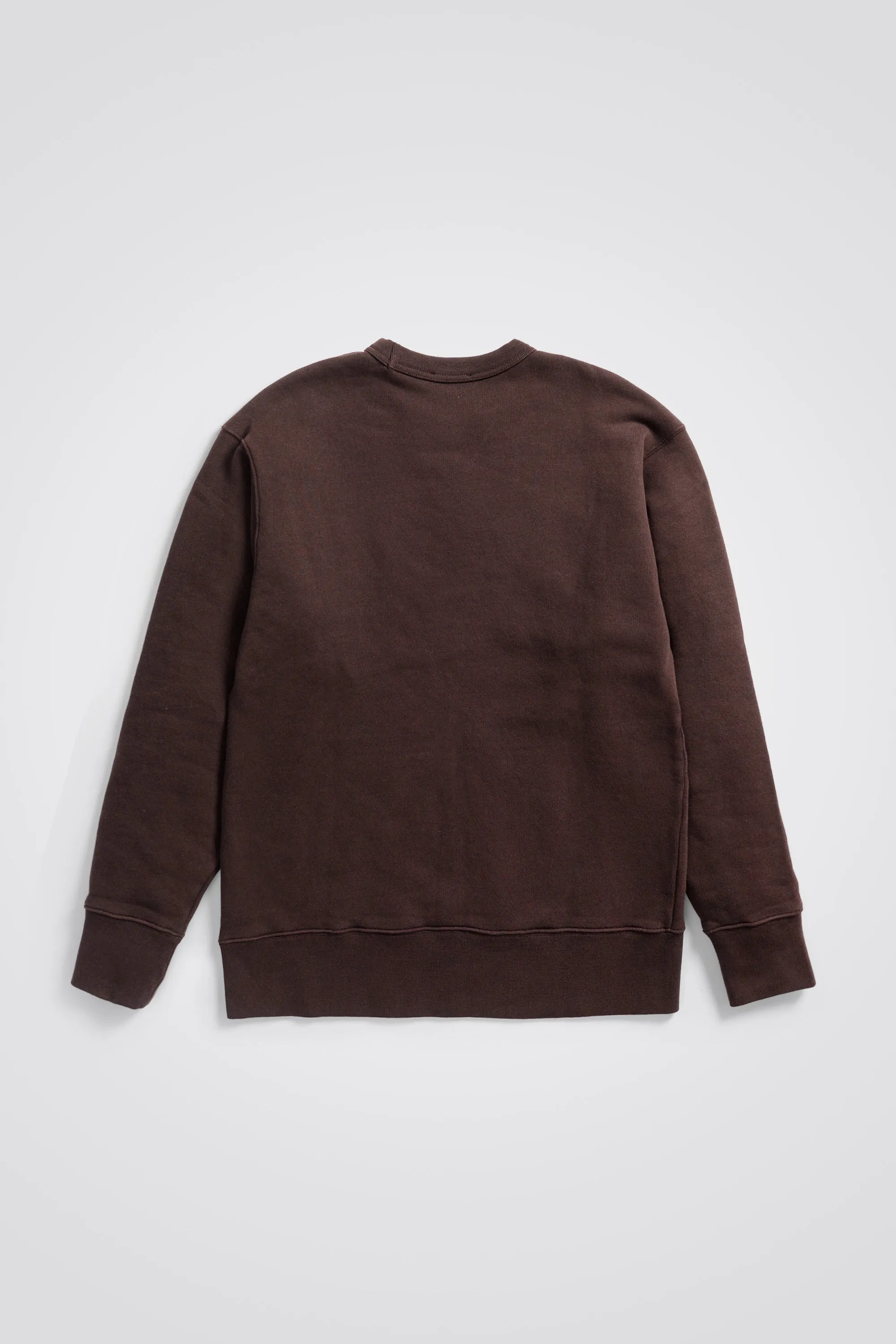 Arne Relaxed Chain Stitch Sweatshirt - Heathland Brown