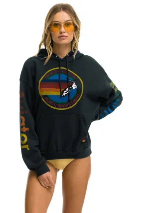 AVIATOR NATION NORTH SHORE RELAXED PULLOVER HOODIE - CHARCOAL