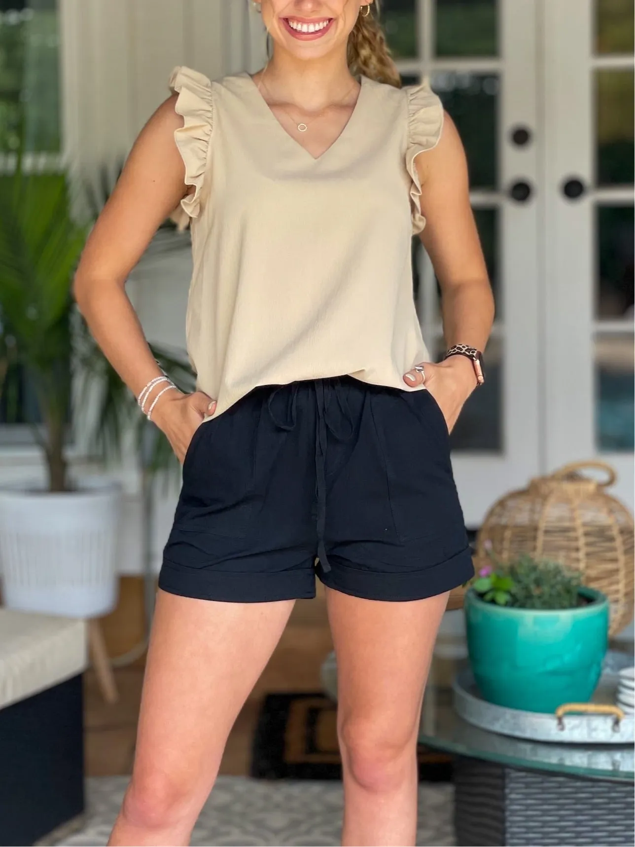 Casual Black Shorts