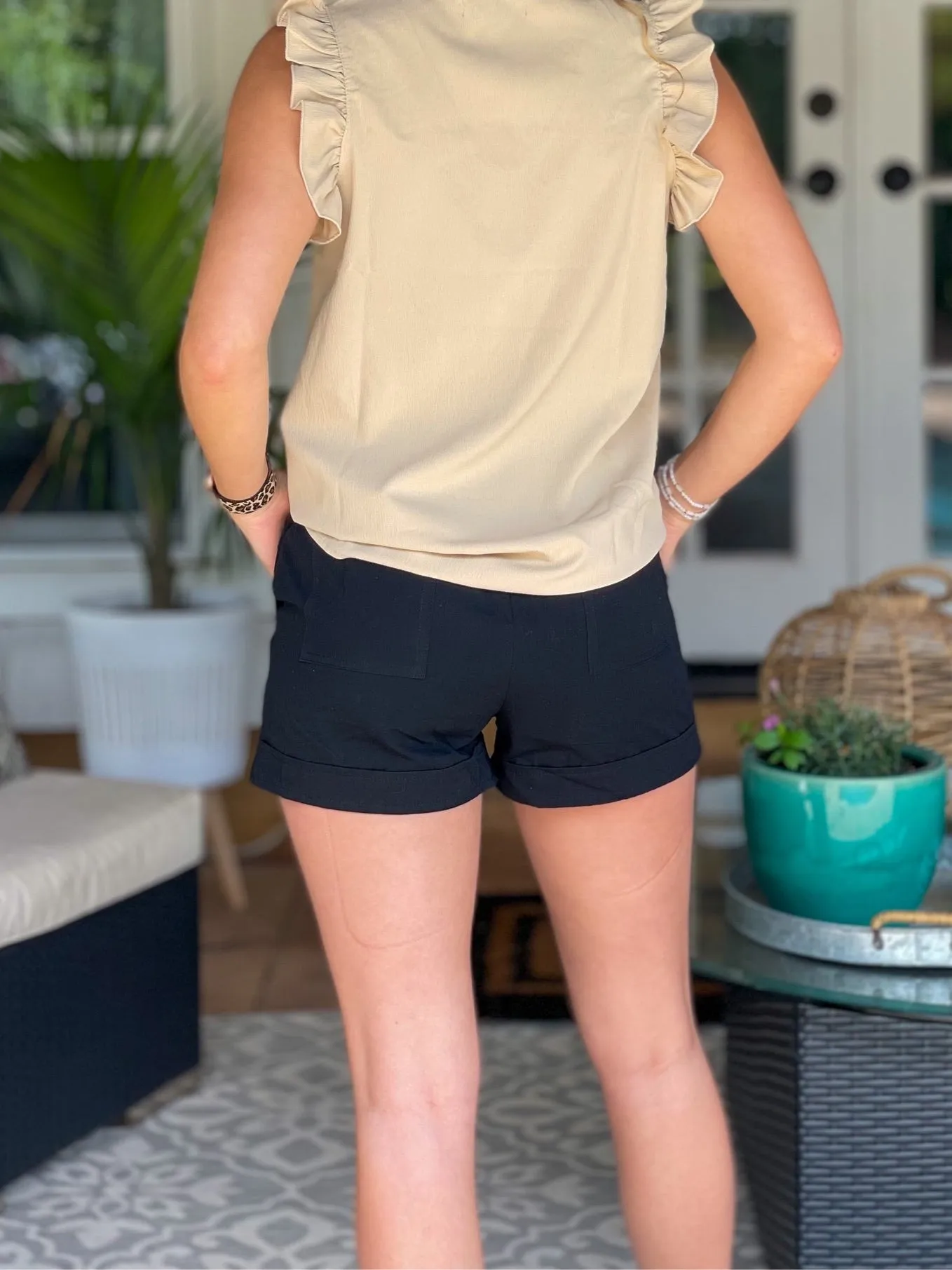 Casual Black Shorts