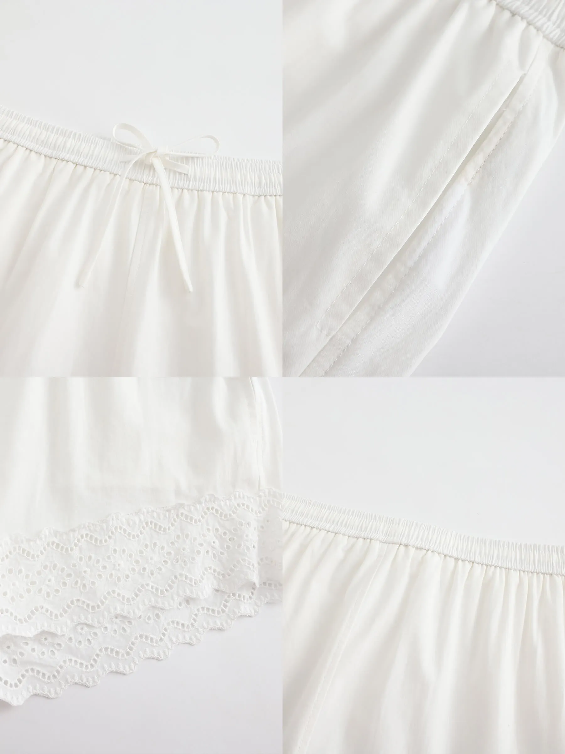 Casual Lace 100% Cotton Shorts