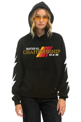 CFP NATIONAL CHAMPIONSHIP TEAMS 2025 RELAXED PULLOVER HOODIE - BLACK