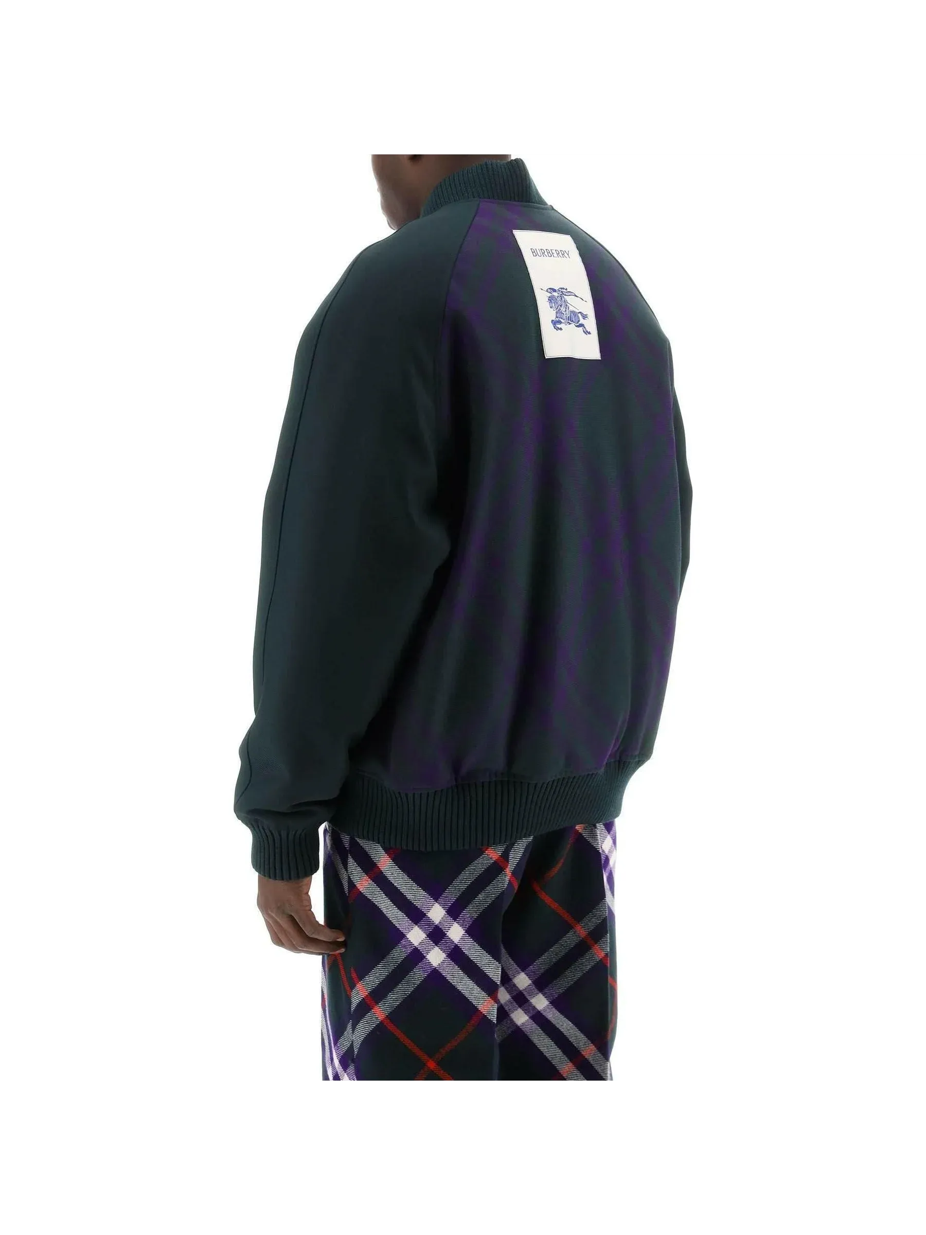 Check Reversible Bomber Jacket