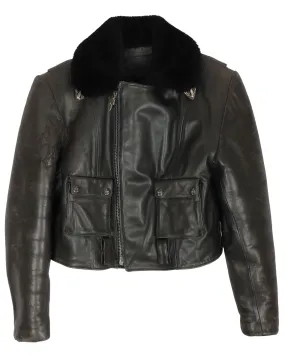 Cher's Custom Shearling Leather Bomber Jacket