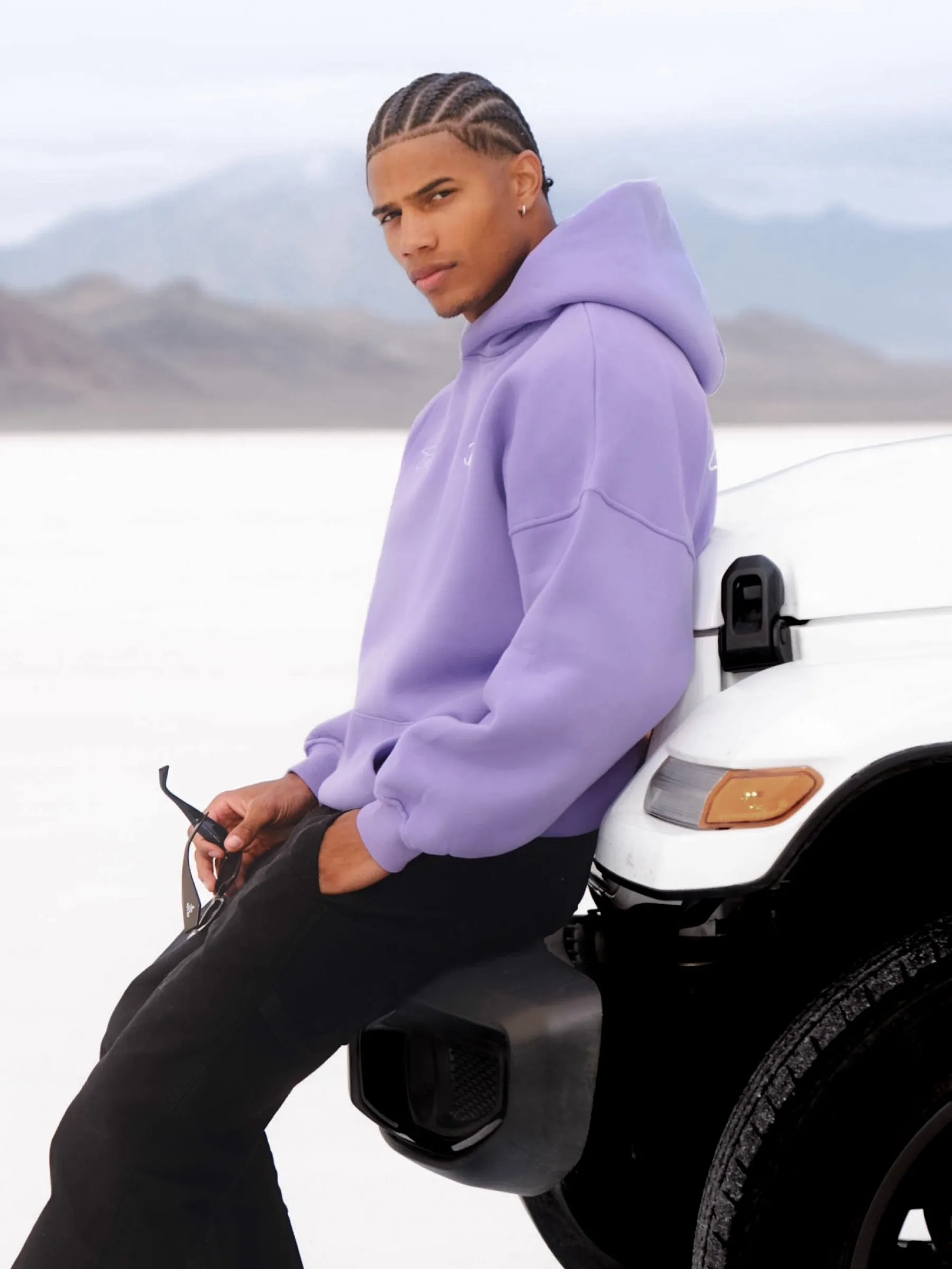 Club Relaxed Hoodie - Violet