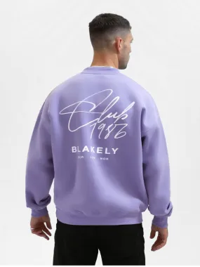 Club Relaxed Jumper - Violet