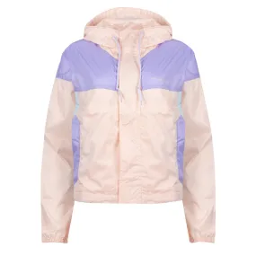 Columbia Womens Flash Challenger Cropped Windbreaker Peach Blossom / Frosted