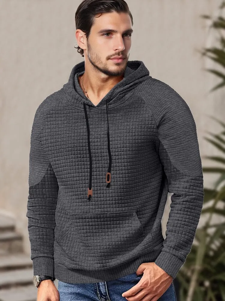 Comfy Relaxed Fit Waffle Hoodie