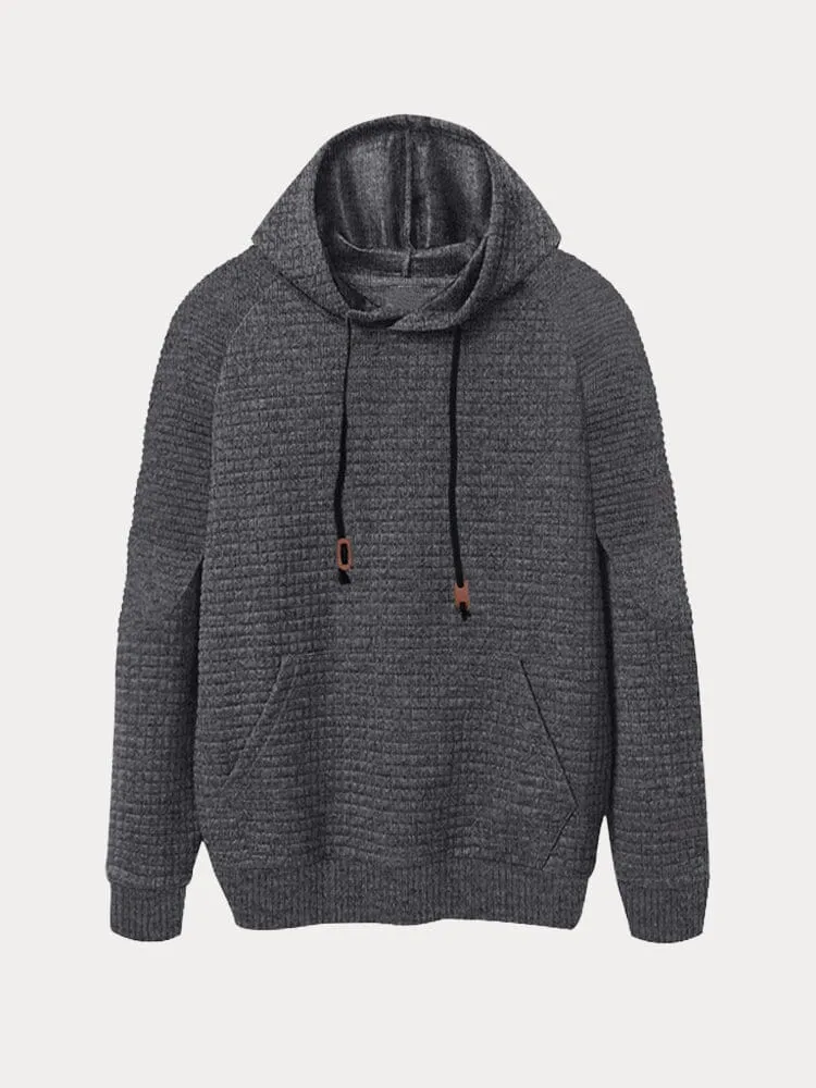 Comfy Relaxed Fit Waffle Hoodie