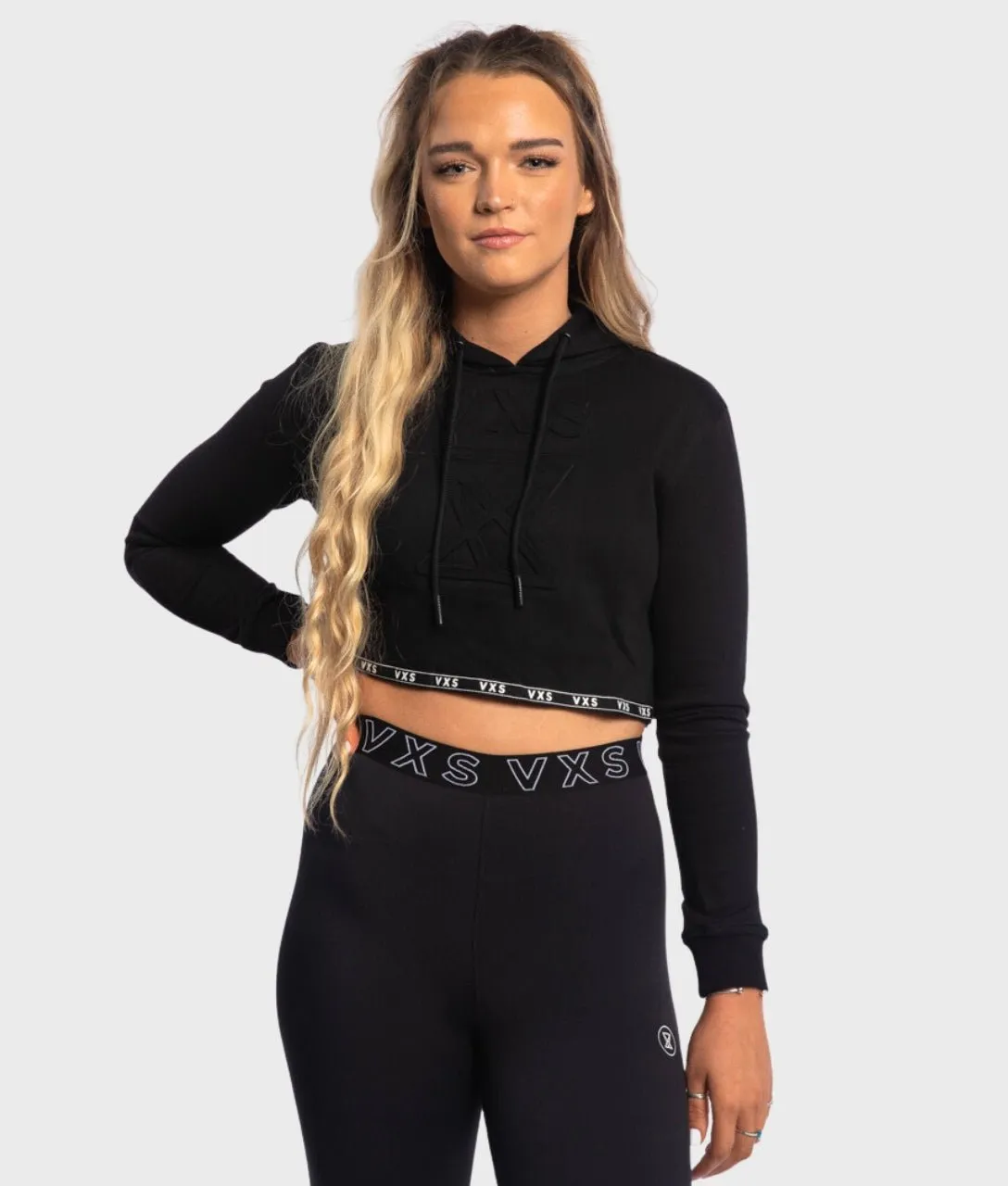 CROP Hoodie [Black]