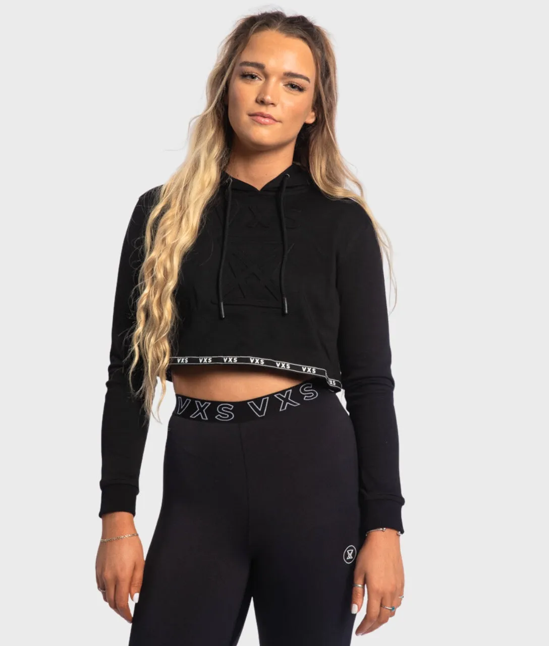 CROP Hoodie [Black]