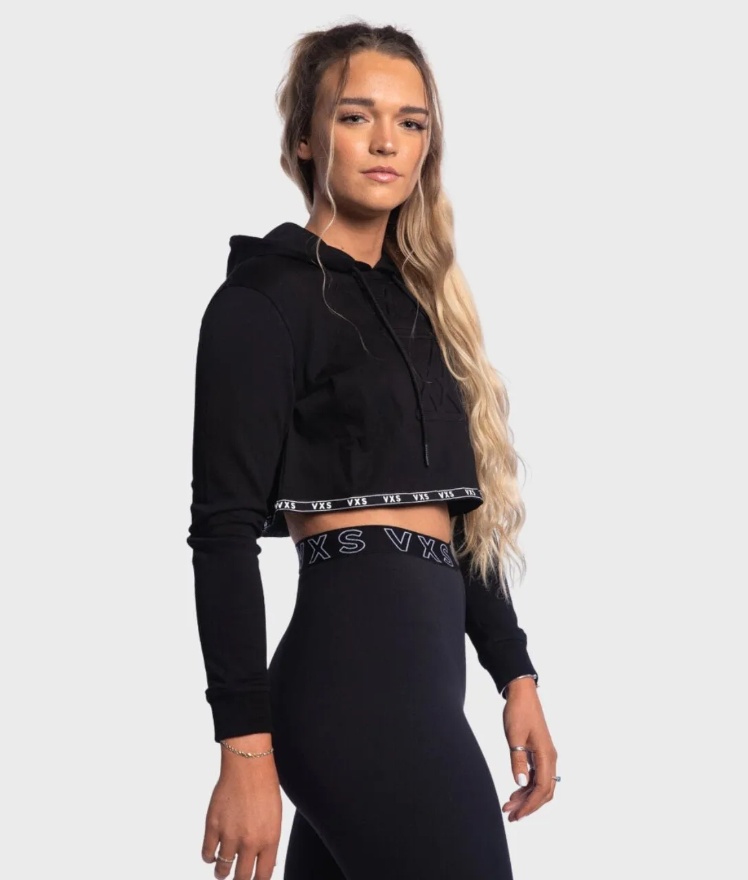 CROP Hoodie [Black]