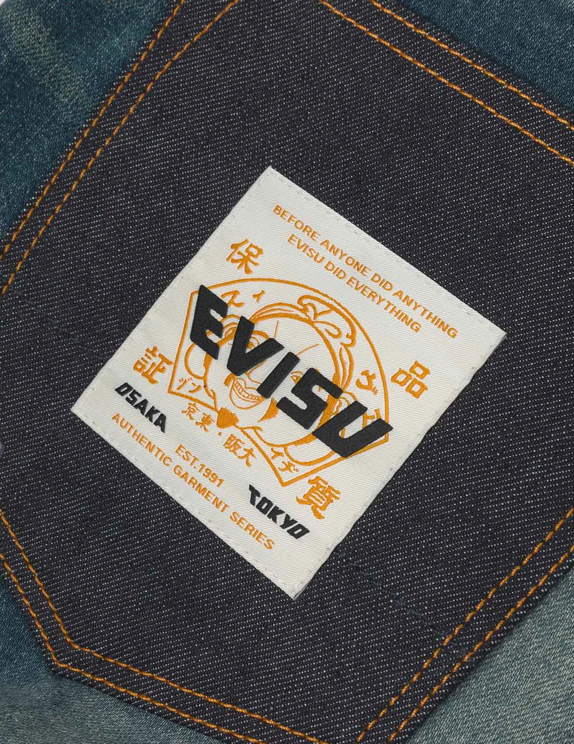 Ebisu Print and Multi-Pocket Carrot Fit Jeans #2017