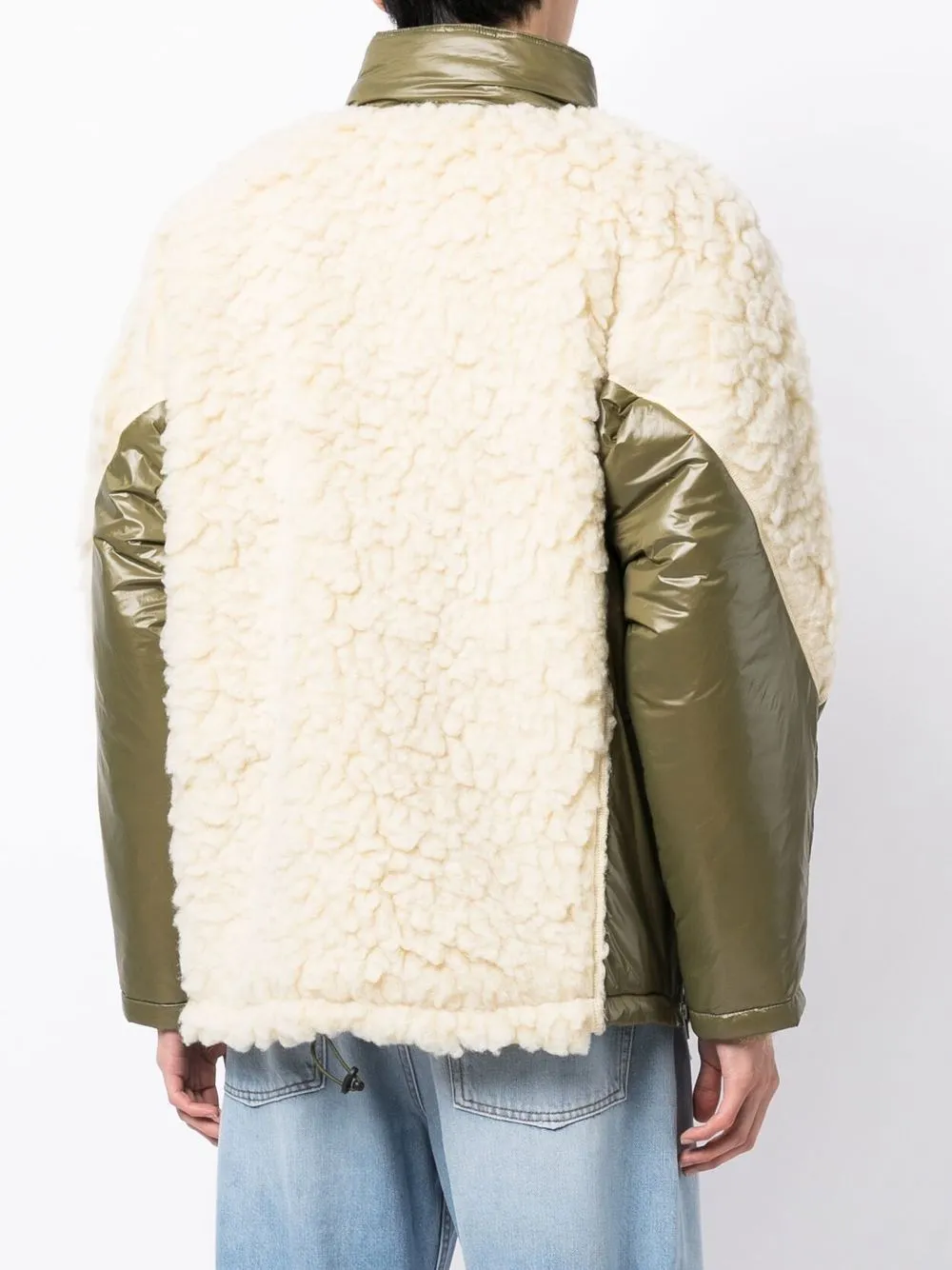 Faux-Shearling Oversize Coat