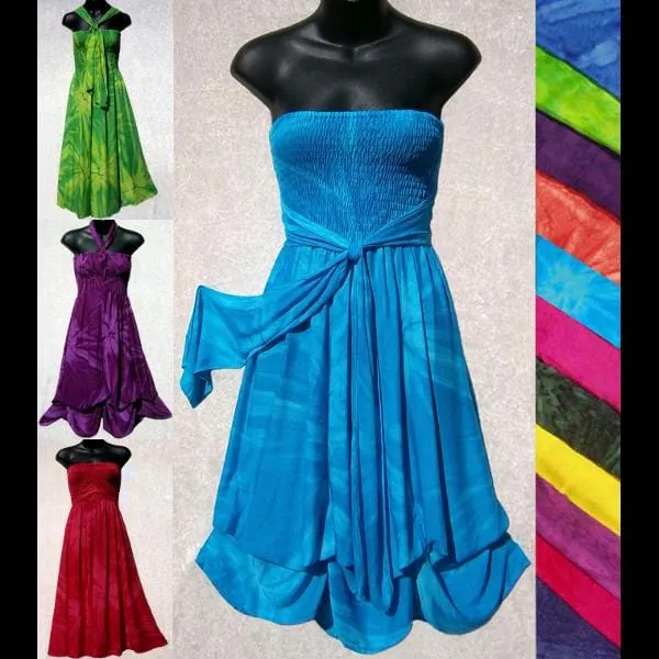 Fizzy Ribbon Sarong Dress