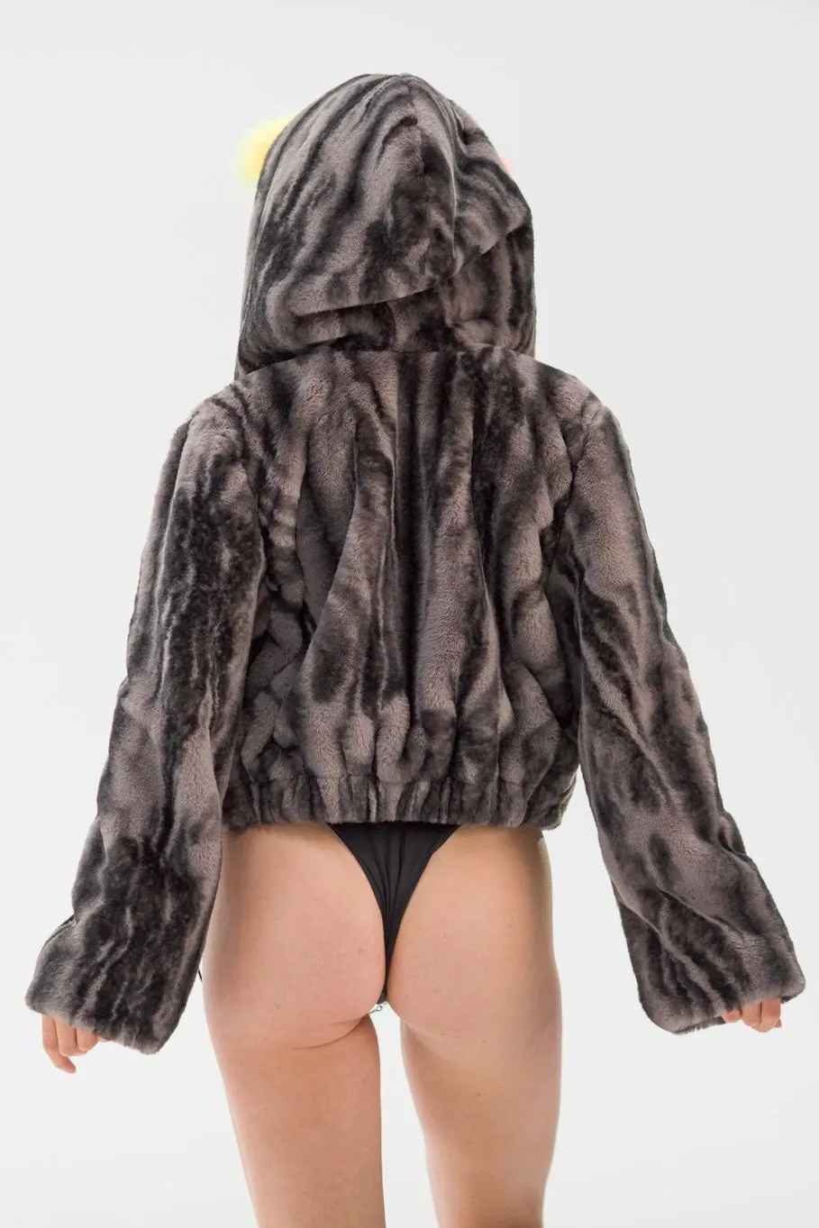 Forest Spirit Reversible Faux Fur Jacket