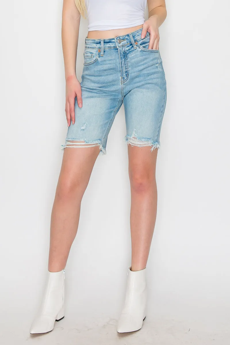 HIGH RISE BERMUDA JEANS REGULAR