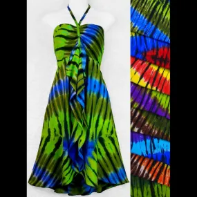 Karma Tie-Dye Gigi Front Ruffle Dress