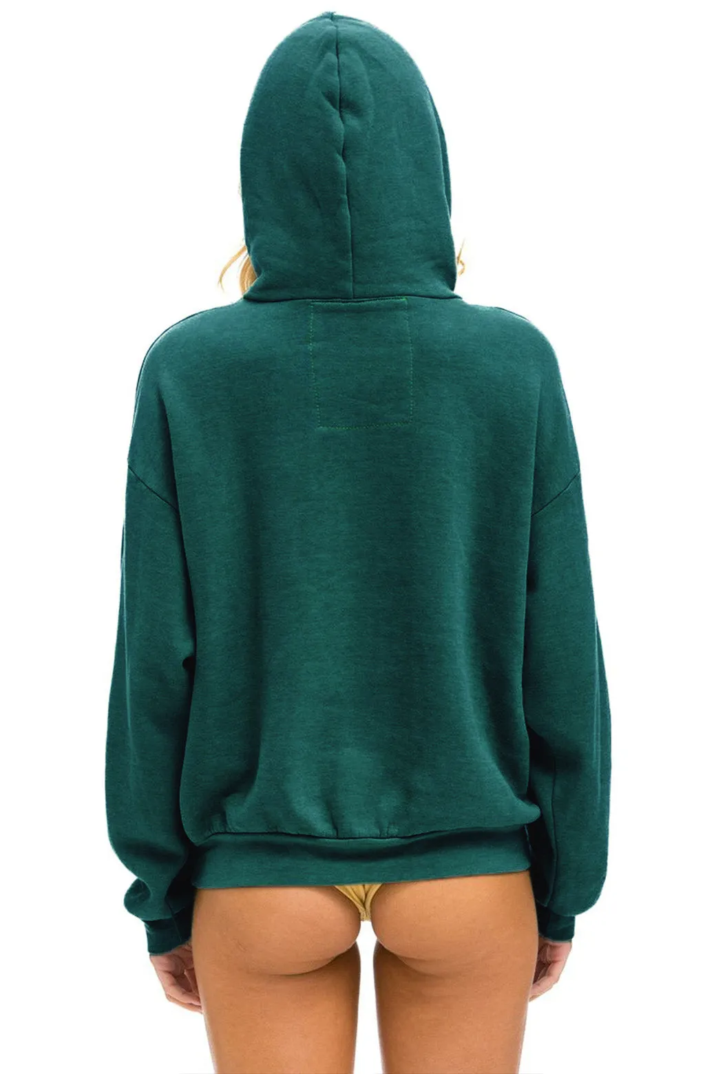 LOGO PULLOVER RELAXED HOODIE - FOREST