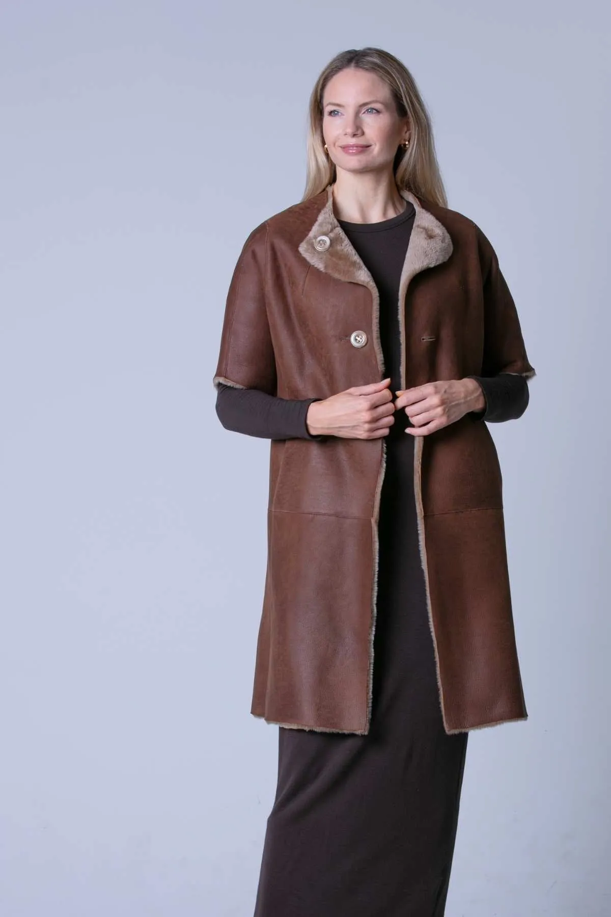 Louisa Shearling Coat