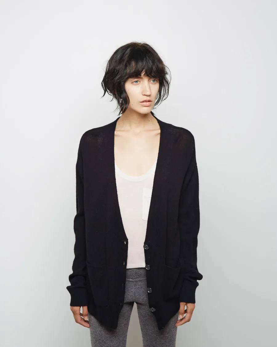 Merino Cashmere Boyfriend Cardigan