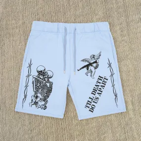 Personalized skull print casual shorts