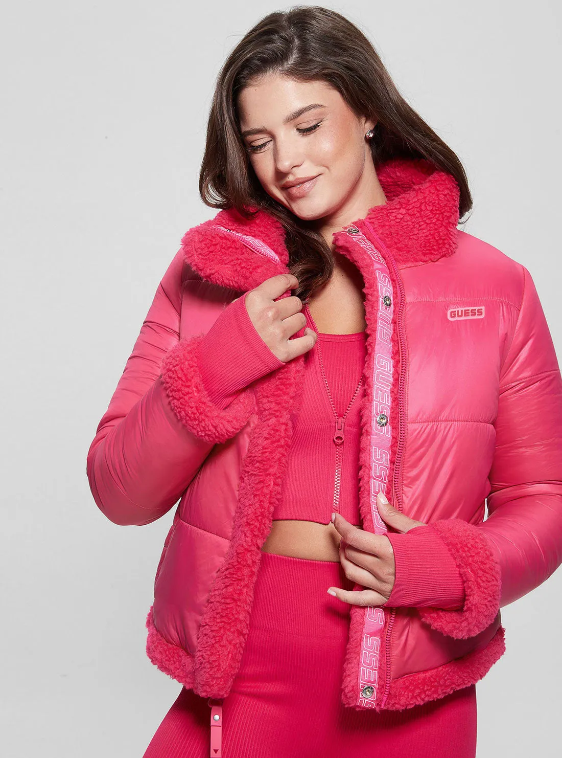 Pink Charis Active Reversible Jacket