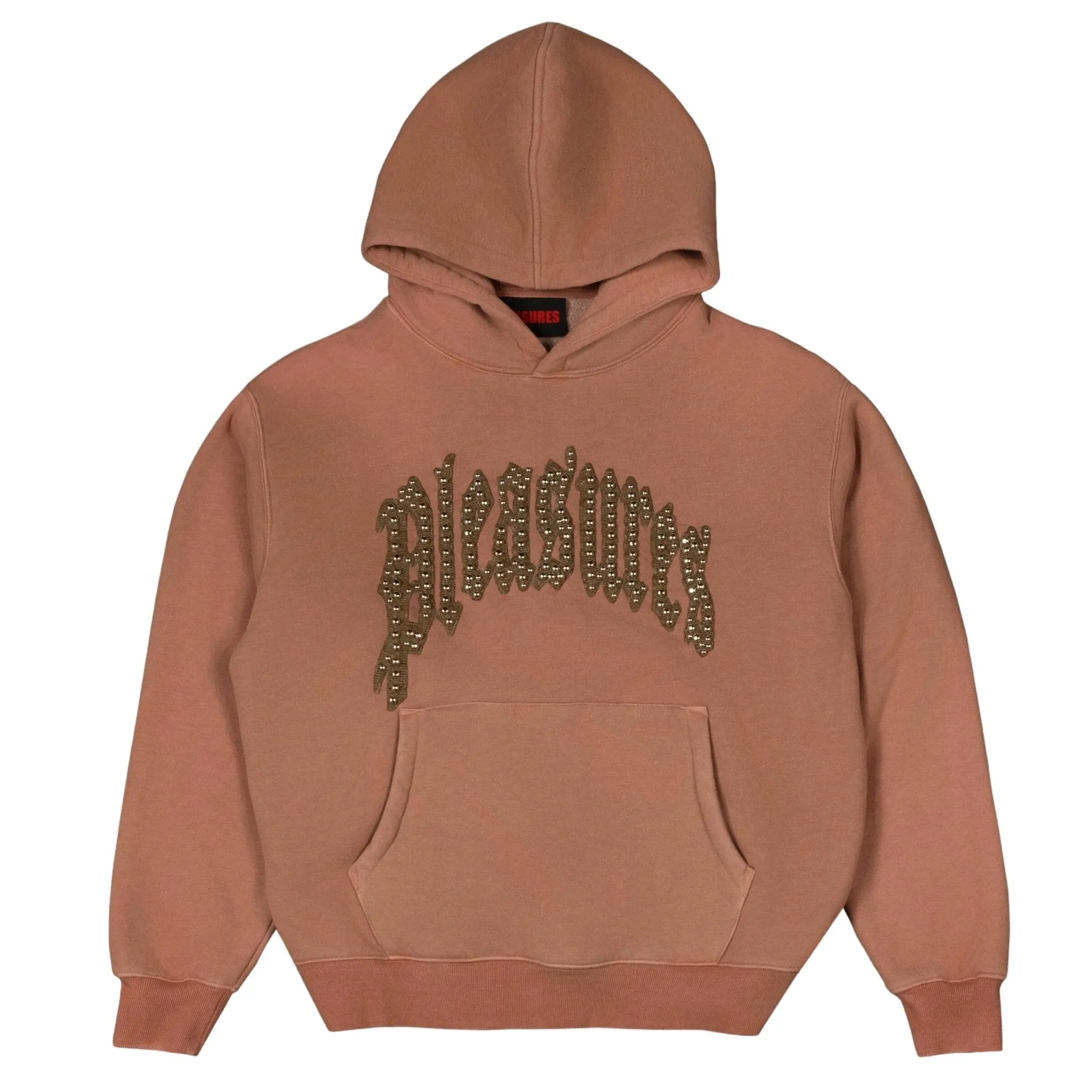 Pleasures Twitch Studded Hoodie Clay