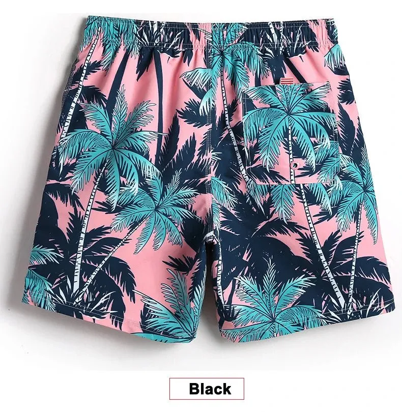 Quick Dry Swimming Trunks for Men - Xiamen Dropshipping Swim Logo Printed Board Shorts