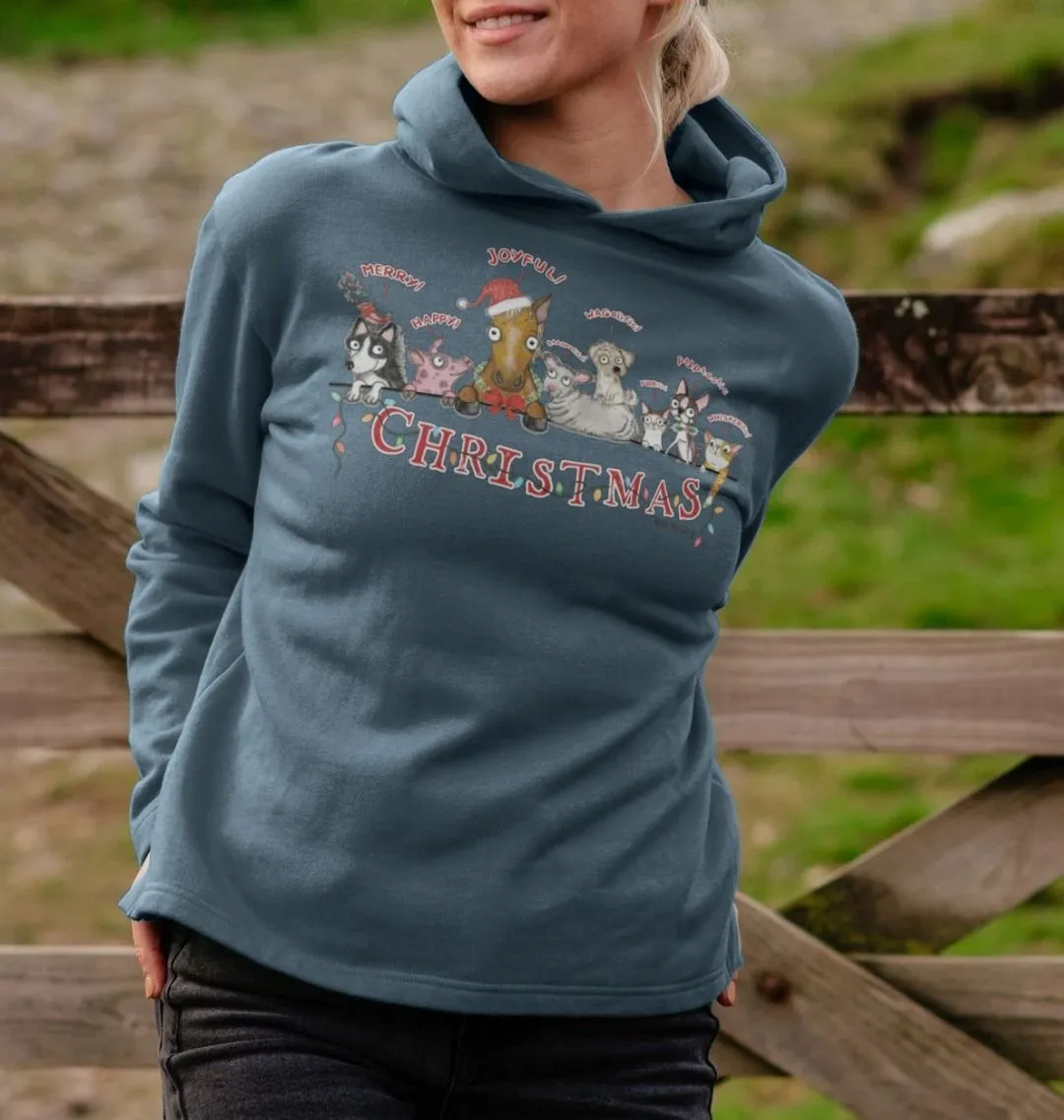 "Magical Christmas" Women's Organic Relaxed Fit Hoodie Sweatshirt