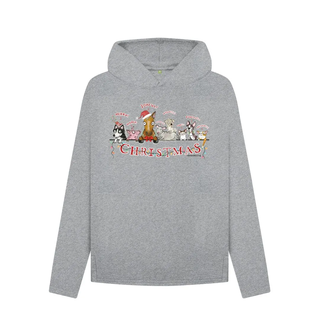 "Magical Christmas" Women's Organic Relaxed Fit Hoodie Sweatshirt