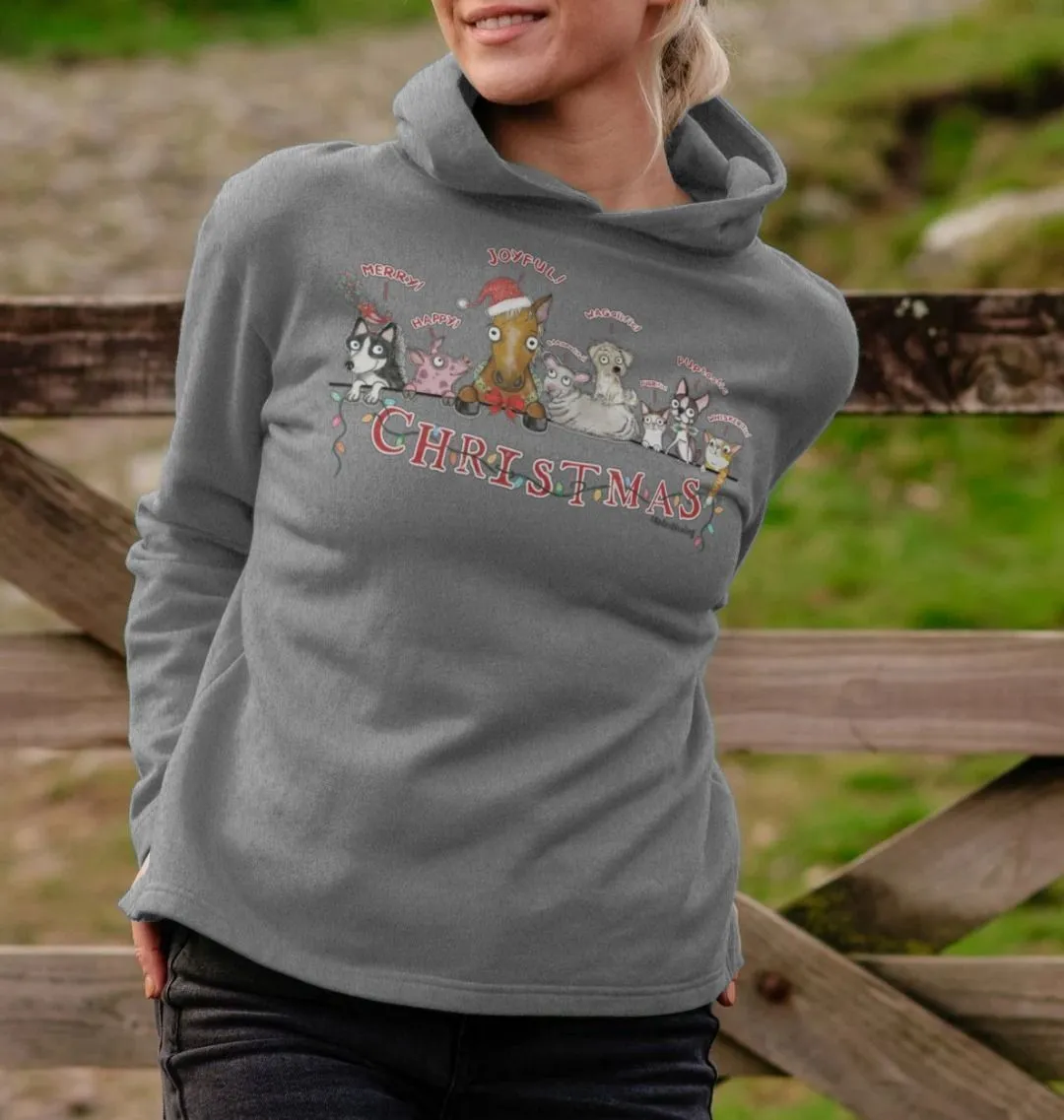 "Magical Christmas" Women's Organic Relaxed Fit Hoodie Sweatshirt