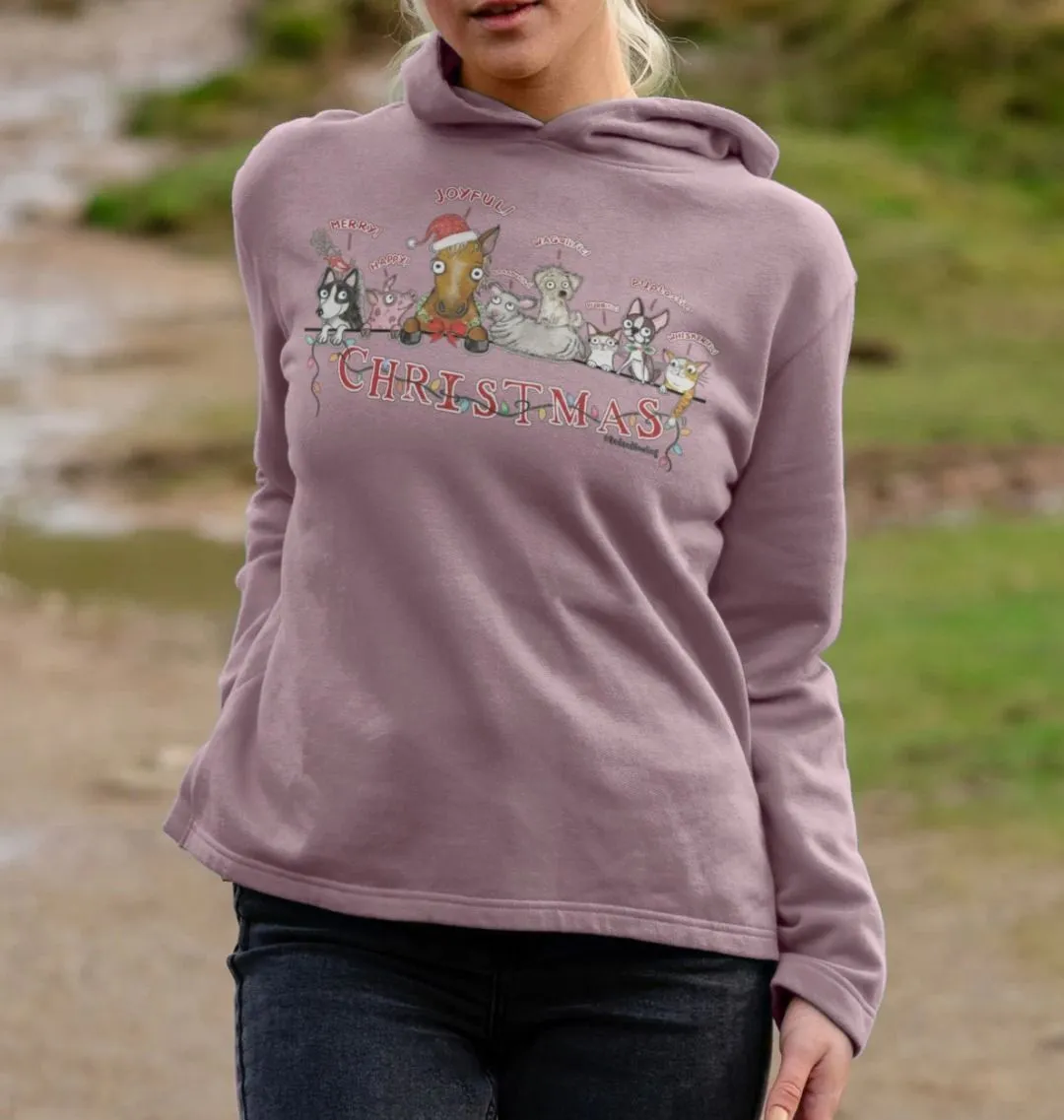 "Magical Christmas" Women's Organic Relaxed Fit Hoodie Sweatshirt