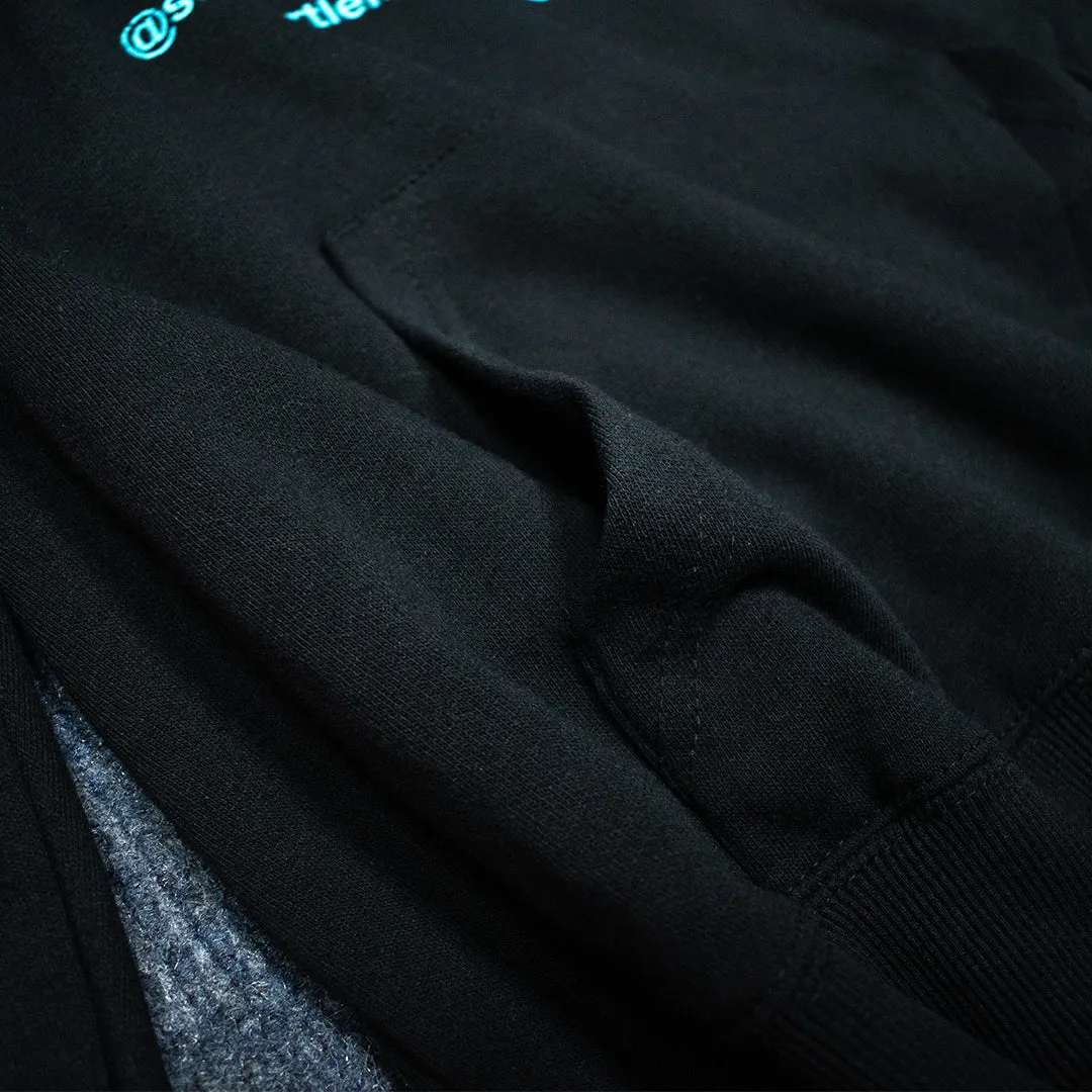 Recycled Fleece Hoodies - Black