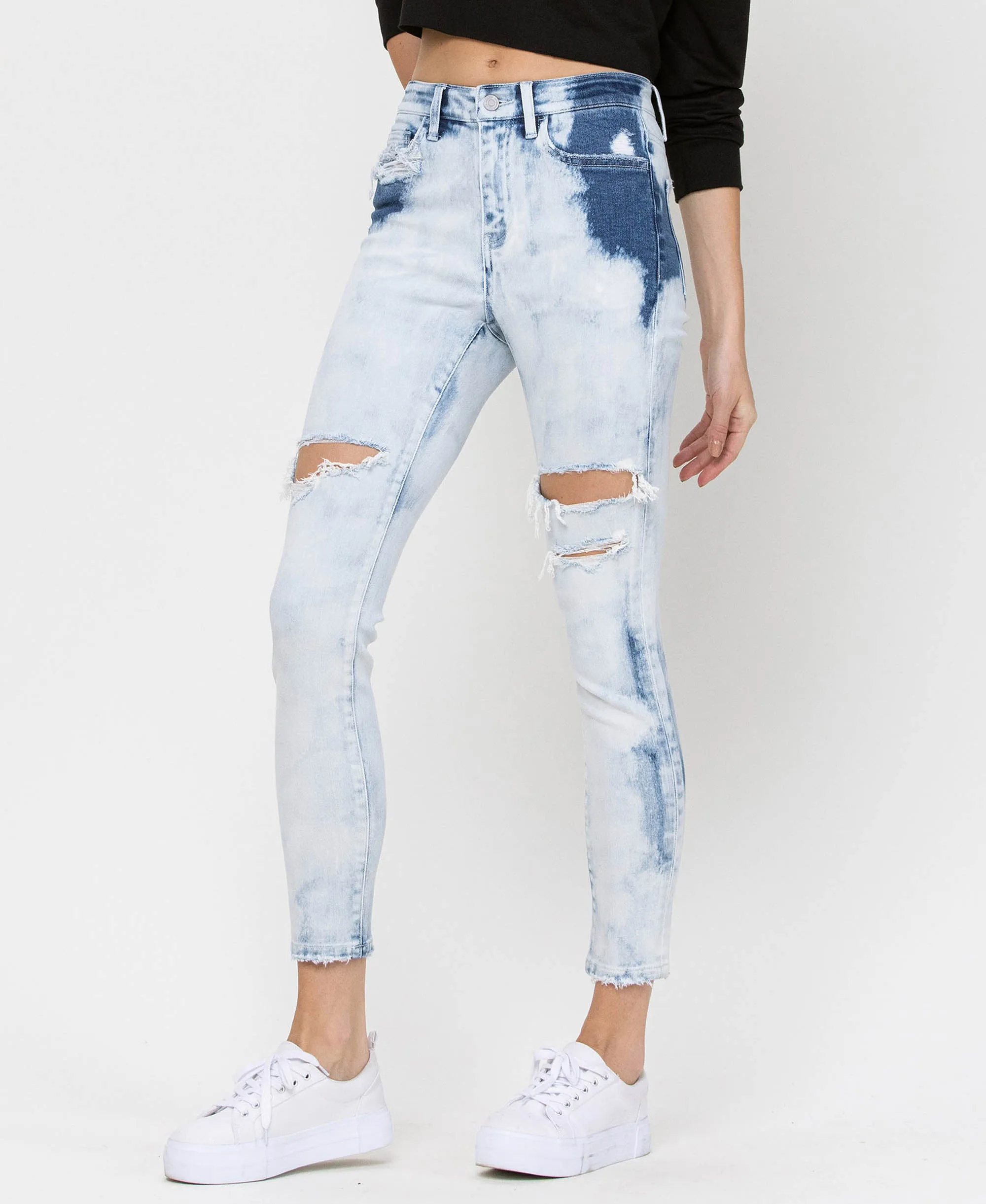 Runner - High Rise Crop Skinny Jeans