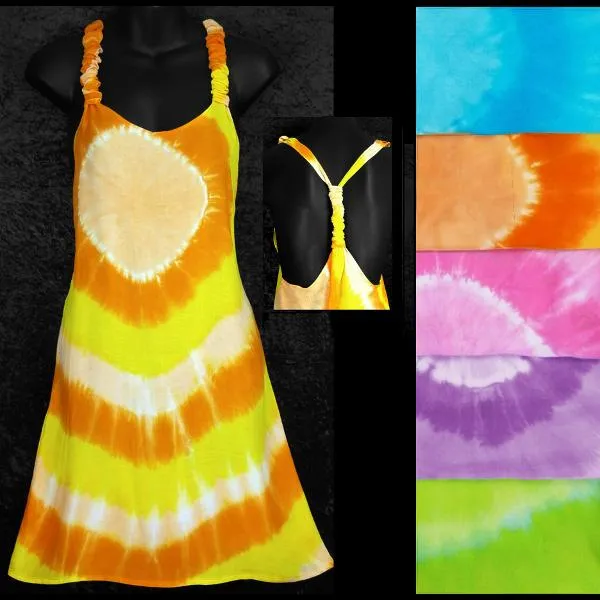 Tie-Dye Circle Adjustable Dress