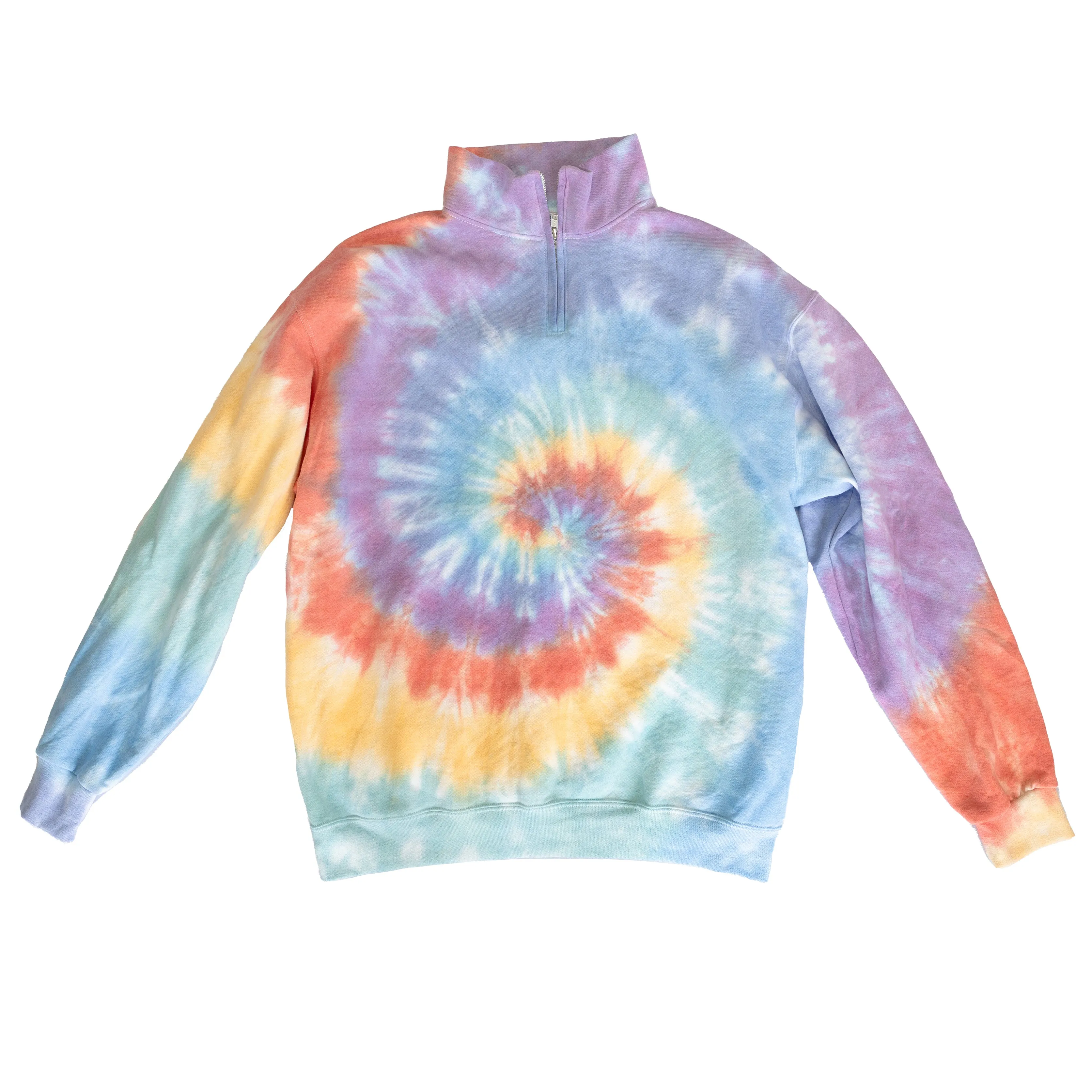 Tie Dye Quarter Zip Sweatshirt