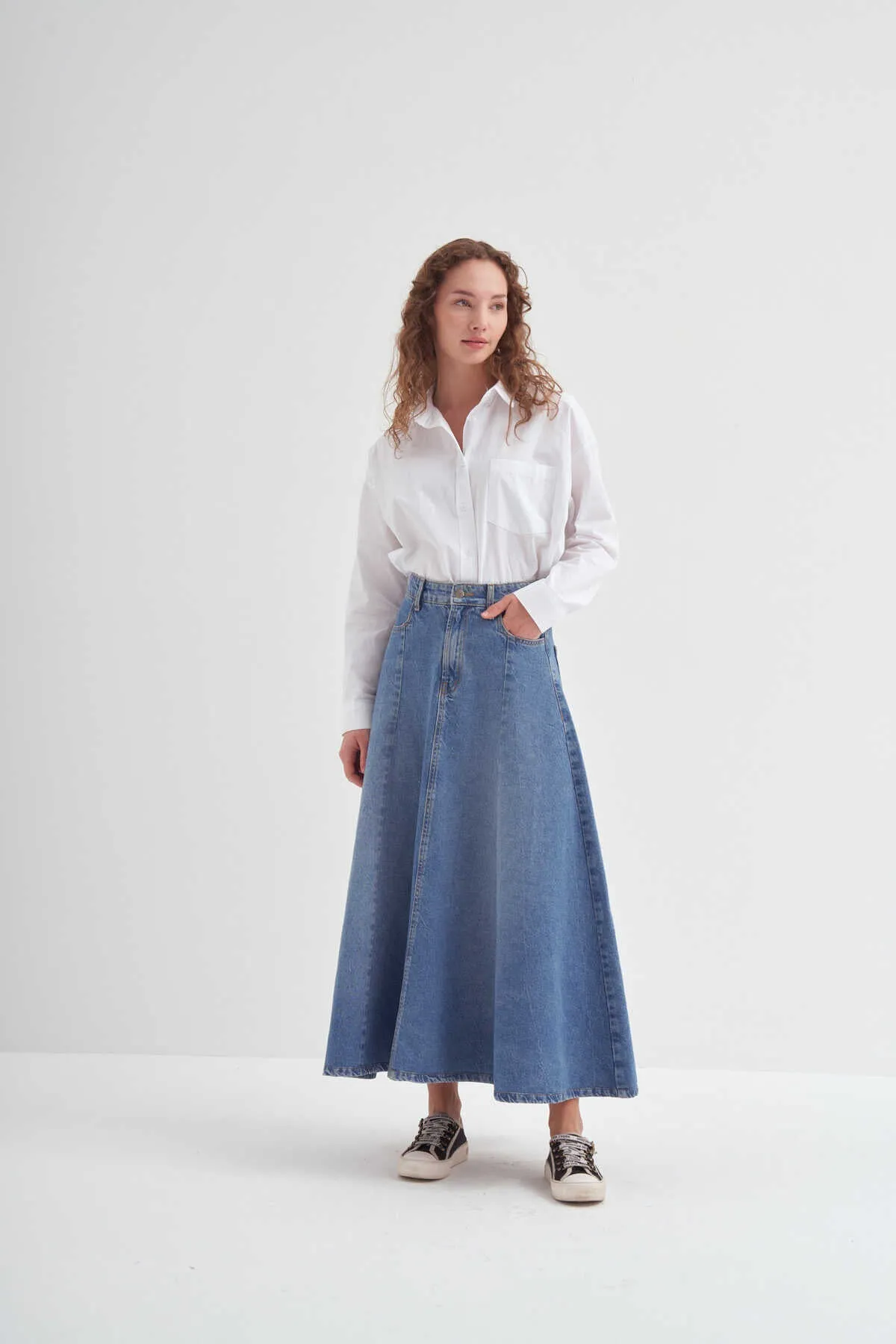 Timeless Denim Skirt