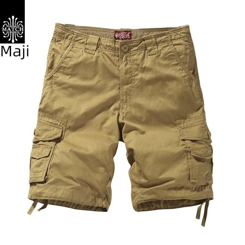 Trendy  Machi Casual Multi-Pocket  Shorts