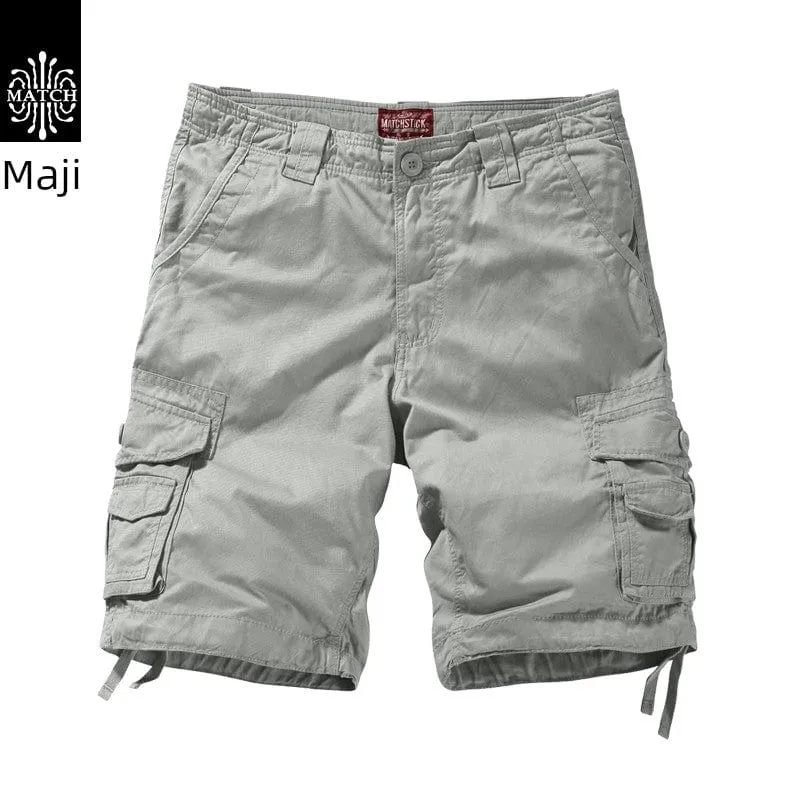 Trendy  Machi Casual Multi-Pocket  Shorts