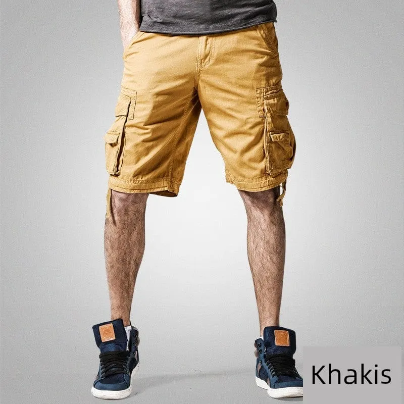 Trendy  Machi Casual Multi-Pocket  Shorts