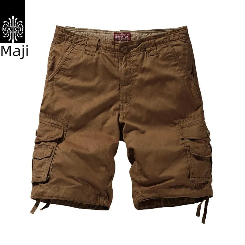 Trendy  Machi Casual Multi-Pocket  Shorts