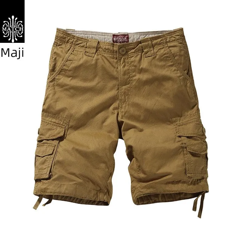 Trendy  Machi Casual Multi-Pocket  Shorts