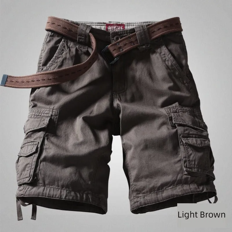 Trendy  Machi Casual Multi-Pocket  Shorts