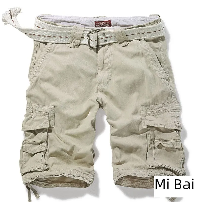 Trendy  Machi Casual Multi-Pocket  Shorts